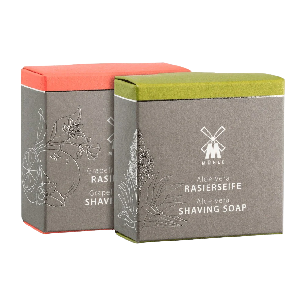 Shaving Soap Duo Aloe Vera + Grapefruit & Mint